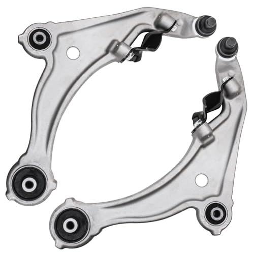 Image of Detroit Axle - End Control Arms Kit for 2009-2014 Nissan Maxima, 2 Front Lower Control Arms Assembly 2 Outer Inner Tie Rods 4 Front Rear Sway Bar Links 2010 2011 2012 2013 Replacement