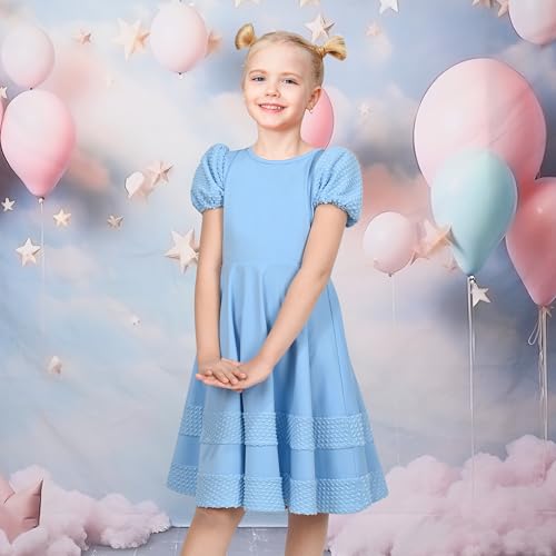 Vestido de niña rosa cómodo y transpirable para evitar sudor en verano 3