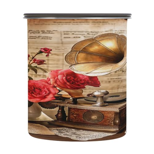 Contenedor de café vintage Kigai con tapa hermética acero inoxidable 30 oz