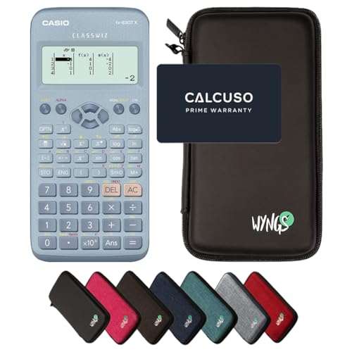 Casio fx-83GT X Blau inkl. WYNGS Schutztasche Schwarz - Wissenschaftlicher Taschenrechner - Basic Set Casio fx-83GT X Blau inkl. WYNGS Schutztasche Schwarz - Wissenschaftlicher Taschenrechner - Basic Set