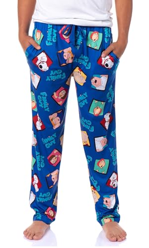 Family Guy Pajama Pants TV Series Men's Sleep Lounge Pajama Pants Elastic Waist Side Pockets