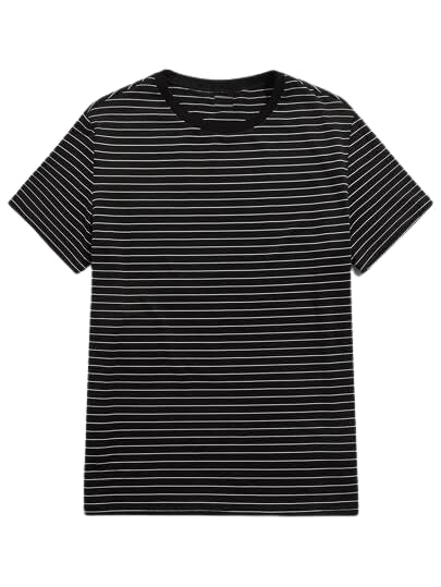 Image of The Modern Soul Regular Fit Stripe Tshirt for Men | Half Sleeve Men Tshirt