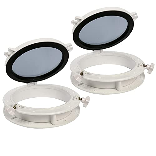 Hublot rond pour bateau Amarine Made en verre trempé ABS ouvrant étanche