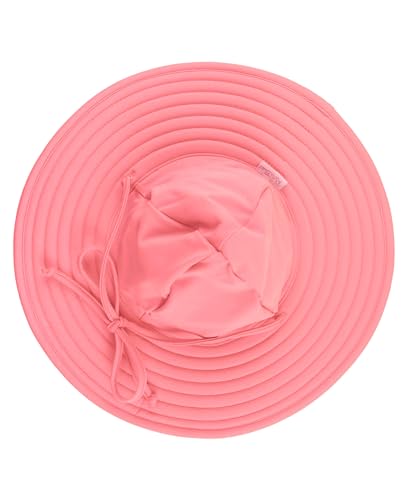 Image of RuffleButts Baby /Toddler Girls UPF 50+ Sun Protective Wide Brim Swimwear Sun Hat