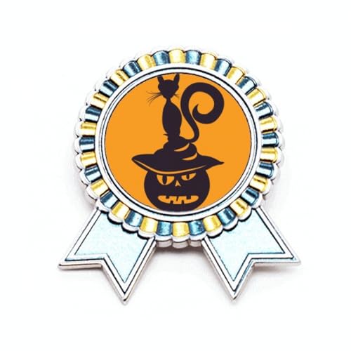 Broche citrouille d'Halloween en métal pour costume taille M