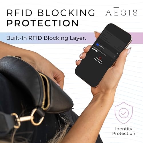Image of Leather RFID Anti Theft Sling Bag for Women, Pickpocket Proof Travel Crossbody Bag, RFID Blocking Crossbody Purse for Women