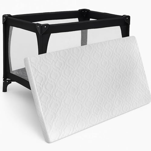 iSTYLE MODE BETTER HOME CHOICE Breathable Baby Toddler Travel Cot Bed Mattress - Extra Thick Super Soft Anti Allergy Waterproof With Removable Quilted Washable Cover (95 x 65 x 5 cm)