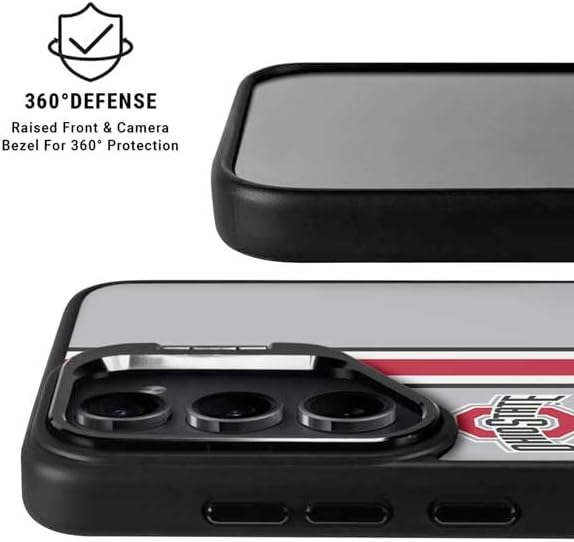 Skinit Kickstand Phone Case Compatible with Galaxy S25 - Officially Licensed Ohio State University Buckeyes Design