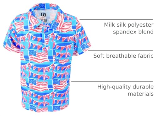Image of Unique Baby Short Sleeve Collared Boys Polo Shirt, Toddler Kids Polo Shirts