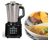 Küchenmaschine mit Kochfunktion 6 in 1 - Dampfgarer Standmixer Eierkocher - Edelstahl Behälter 1,7 Liter - Suppenkocher und Mixer - Smoothiemaker und Zerkleinerer 900 Watt