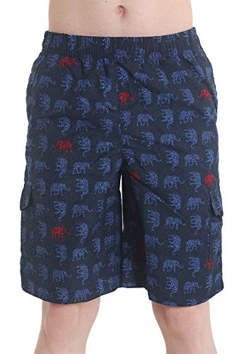 Bermuda Infantil com Elástico Elefante - Azul Marinho 10