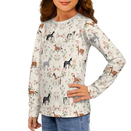 Ystardream Cartoon Shirts for Toddler Girls Long Sleeve Shirts Casual Pullover Girls' Tops,Tees & Blouses4