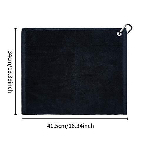 3-Piezas-Toallas-de-Golf-de-Microfibra-con-Clip-Toalla-de-Limpieza-de-Golf-para-Golf-Acampada-Yoga-Gimnasio-Negro-Gris-Azul