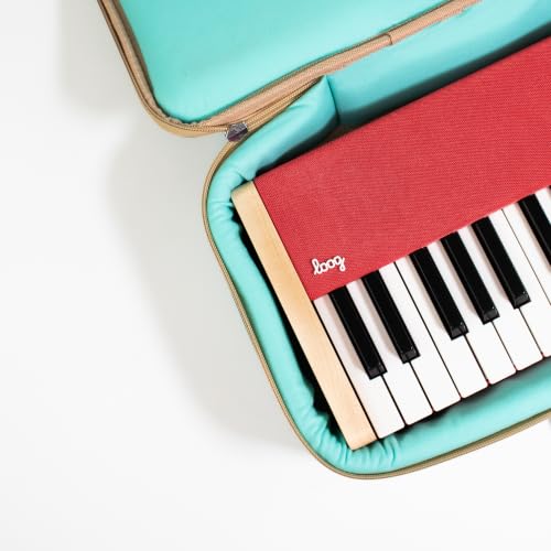 Image of Loog digital piano - portable keyboard for beginners with musician grade sound, MIDI over USB-C rechargeable musical educational instrument (Loog piano bundle)