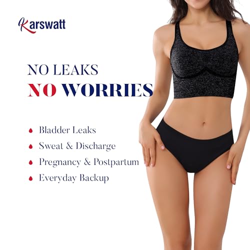 Image of Women Absorbent Incontinence Underwear Overnight Leak Proof Panties 3 Pack