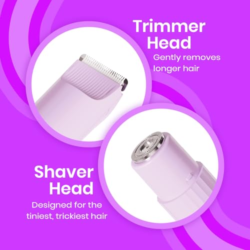 Image of Urban Yog Trimmer for Woman | Dual Head Facial Hair Remover & Bikini, Body Hair Trimmer | Electric Trimmer for Women | Painless, Rechargeable, 90 Min Battery