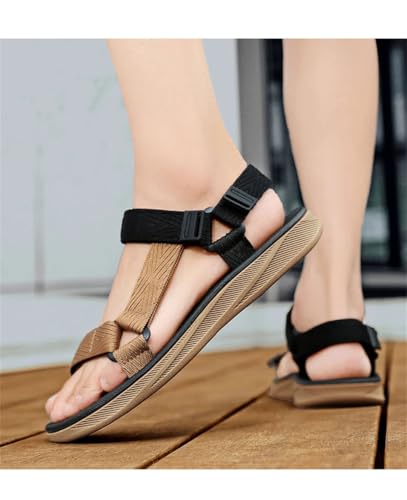 Men’S Casual Breathable Non-Slip Sandals Concise Style Outdoor Beach Slippers With T-Strap Water Shoe Design4