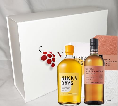 VINADDICT Caja de regalo de WHISKY NIKKA: Nikka Days y Nikka Coffey Grain 500 mililitros