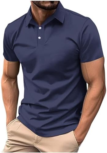 Camiseta Henley Con Cuello En V Para Hombre, Cuello En