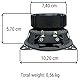 2 PHONOCAR 02622 mid bass woofer 10,00 cm 100 mm 4 50 watt rms 100 watt max impedanz 4 ohm 92 db spl SQL autotürlautsprecher sch