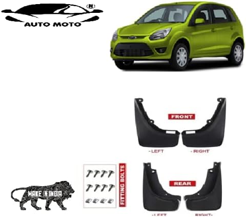 AutoMoto O.E Quality Cup Type Mud Flaps Splash Guards Front and Rear for Ford Figo Old All Models (Set for 4)