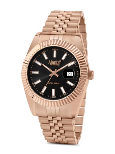 Image of Ajanta Quartz Monaco Men's Analog Watch|| Stainless Steel Bracelet Strap | Day & Date Display | Water Resistant | Fashion Wrist Watch for Men