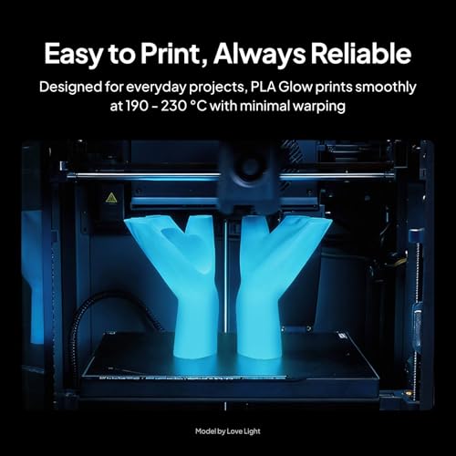 Image of ELEGOO PLA Filament Glow in the Dark Glow Blue 1KG, 1.75mm 3D Printing Filament Luminous Color 1kg(2.2lbs) Spool Fits for Most 3D Printers