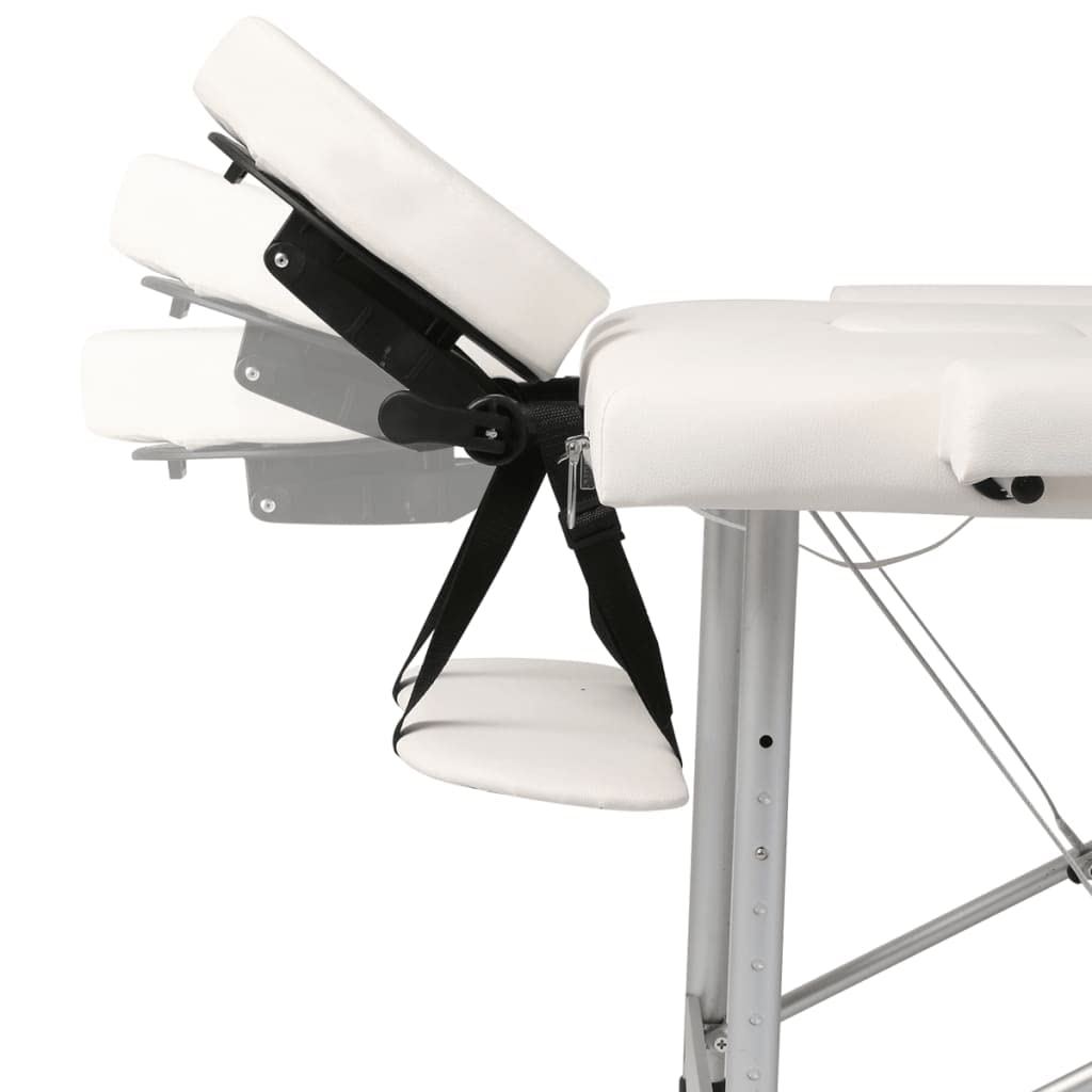 Table de Massage Pliable Blanc crème 2 Zones Cadre en Aluminium,Santé & beauté,Hygiène personnelle,Massage & Relaxation,Tables de Massage,13.5 kg-110085