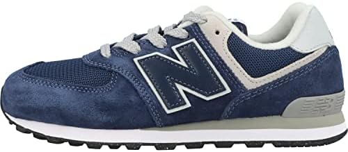 New Balance Boy's 574 Core Lace-Up Sneaker, Navy/White, 7 Big Kid | Image 1