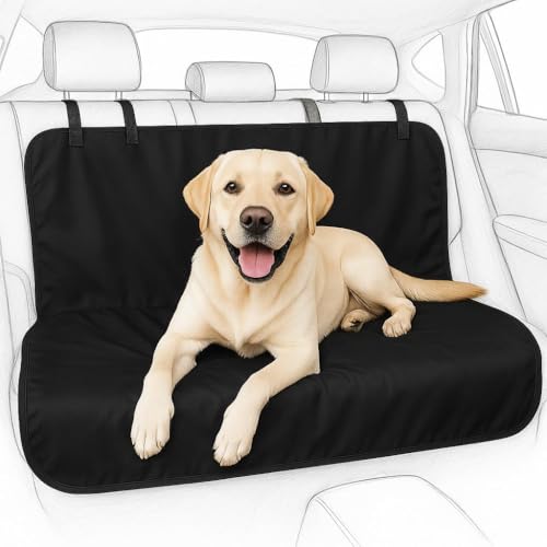 Petatix Funda Coche Perro Impermeable Que Protege Los Asientos Traseros Del Pelo, La Suciedad Y Los Arañazos Antideslizante, Resistente Y Fácil De Limpiar 144x144cm Para Todo Tipo De Vehículos