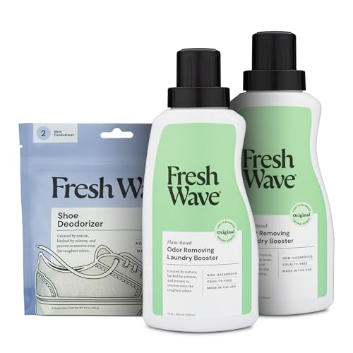Original Clothing and Shoe Odor Solutions Bundle 2-Pack Laundry Booster & Shoe Deodorizer