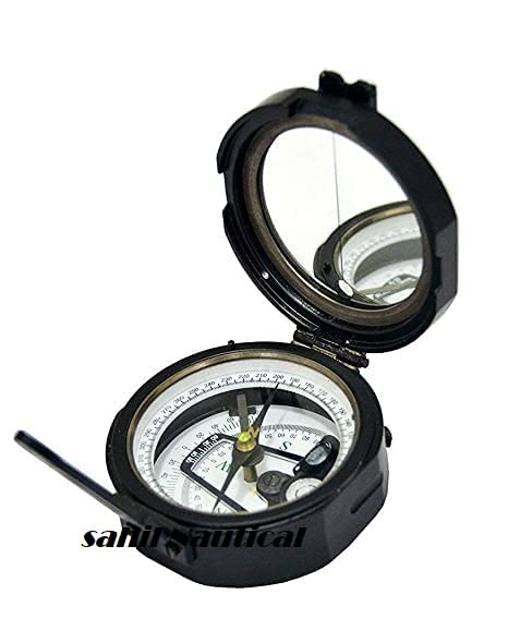 Pocket Nautical Geological Brunton Bussola Nero