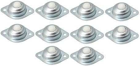10 pcs Silver Nylon Ball Transfer Bearing Table Conveyor Roller Ball for Transmission Furniture Wheelchair CY-12A