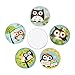 20 pcs Circle Owl Assortment Glass Round Dome Seals Tiles Cabochons - 20mm (3/4') - Style A