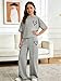 Malerotpc Girls 2 Piece Casual Outfits - Oversized Sweatshirt & Wide-Leg Pants Set for Teens 9-16 Years Fashion Clothing size 15 16