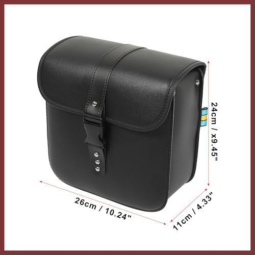 Alforjas Universales para Moto 26x11x24cm Color Negro miniatura 3