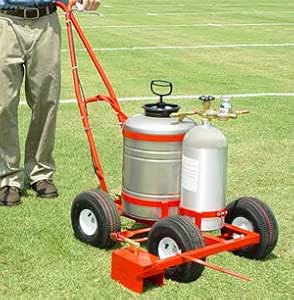 Crisp Soccer Field Paint Machine Background in 4K Crisp Soccer Field Paint Machine Background in 4K