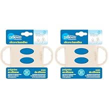 Dr. Browns MilestonesTM 100% Silicone Baby Bottle Handles, Wide-Neck, Ecru, 2 Pack