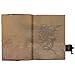 Rustic Diary Genuine Handmade Vintage Dragon Leather Bound Journal with Brass C Clasp For Men Women with 160 Blank Cream Colored Pages (5.5