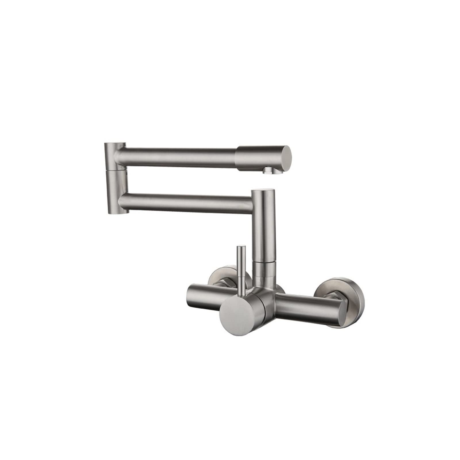 Pot Filler Faucet Stretchable Folding Double Joint Swing Arm and Single HoleStainless Steel Kitchen Sink,Durability