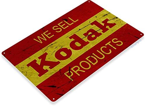Tinworld Tin Sign: Kodak Camera Rustic Retro Store Metal Decor Film Photos Photography B726 image 5