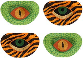 Adhesive Eyepatch for Kids & Adults - As Seen on Shark Tank - Breathable, Comfortable Tiger & Lizard Eyepatch for Lazy Eye - Amblyopia & Sensitive Skin Medical Eye Patches - 48 Patches by See Worthy