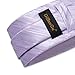 DiBanGu Mens Silk Necktie Solid Color Tie and Pocket Square Cufflink Tie Clip Set Woven Plain Ties for Men Wedding Party, Lilac