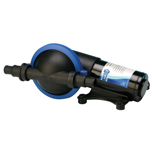 Jabsco 50880-1000 Marine Filter-Less Shower Drain / Bilge Pump, 3.7 Gpm, 3/4 Inch Connections, 12 Volt, 7 Amp,Black #TOP9