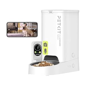 PETKIT Futterautomat Mit Kamera, KI Futterautomat Katze,3L Katzen Futterautomaten,Automatischer Futterspender für Katze und Hund,2.4G WiFi Intelligente App-Steuerung,1-5 Mahlzeiten