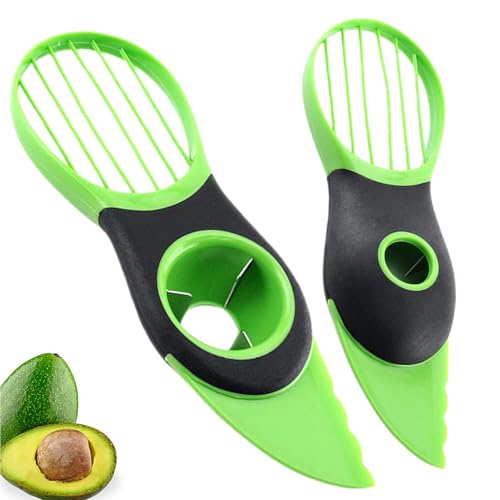 2 PCS Avocado Cutter Slicer 3 in 1 Peeler Multifunctional Avocado Peeler Knife Avocado Cutter,Pitter,Scooper Kitchen Tool