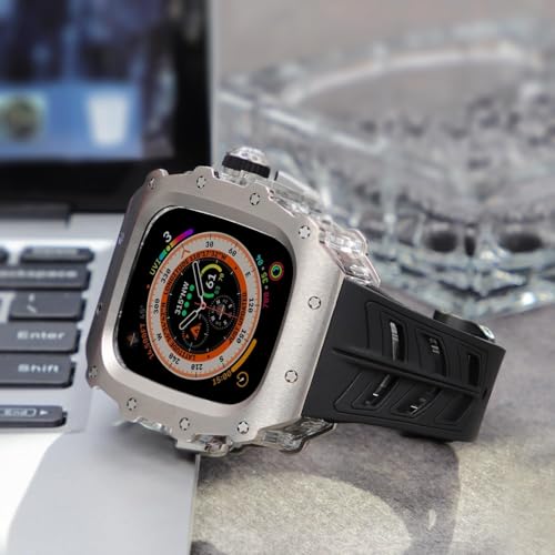 Bracelet titane Apple Watch protection intégrale boîtier acier SCHIK robuste - 2