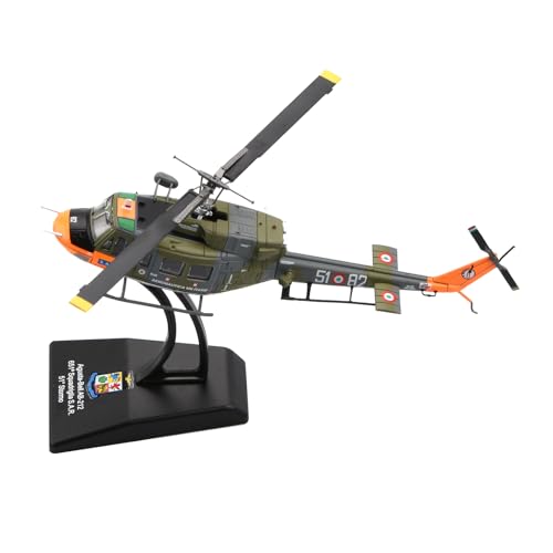 TECKEEN Alloy Italian Navy AB 212 Helicopter Model 1:100 Model Simulation Science Exhibition