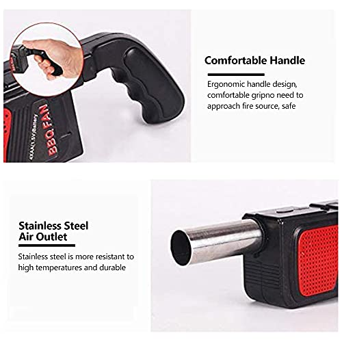 Eboxer Portable Handheld Electric Air Blower For Barbecue Fire Bellows Tool Electricity Bbq Fan Outdoor Picnic Hiking Camping Cooking Stove Tool #TOP4