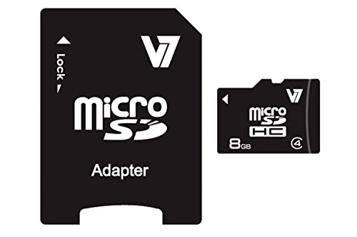 VAMSDH8GCL4R-2E - Flash-Speicherkarte (microSDHC/SD-Adapter inbegriffen) - 8 GB